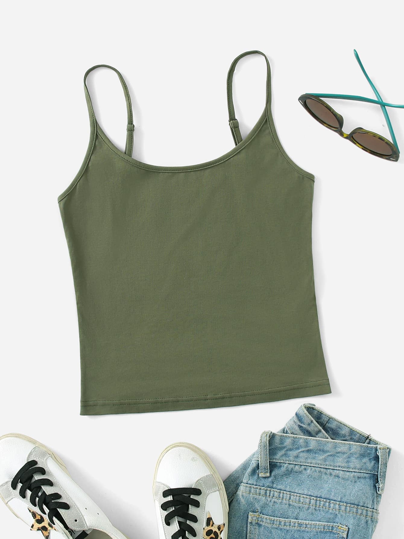 Autumn green Cami Top von Color Compass – perfekt für deine Season Damen Tank Tops & Camis