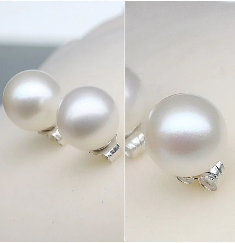 Soft Summer / 925 Sterling Silver - Natural Freshwater Pearl Earrings von Color Compass – perfekt für deine Season Ohrring