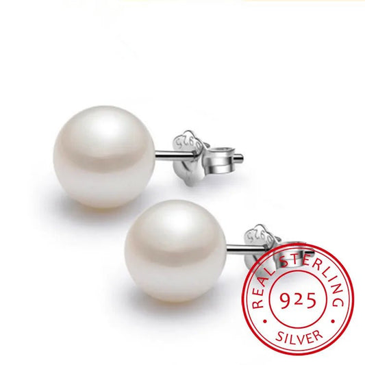 Soft Summer / 925 Sterling Silver - Natural Freshwater Pearl Earrings von Color Compass – perfekt für deine Season Ohrring